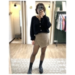 gilet mohair noir