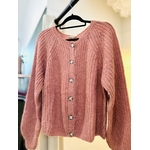 gilet bois de rose mohair