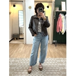 jean barrel bleu clair