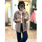 chemise oversize carreaux femme