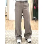 pantalon fluide taupe pour femme