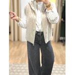 gilet sans manche beige
