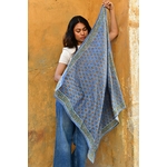 foulard GRAND SELENE BLEU