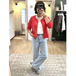 GILET ROUGE FEMME
