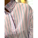 chemise lilas rayee