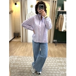 chemise col victorien parme