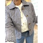 veste matelassée à carreaux