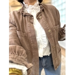 veste marron en jean