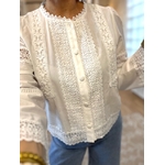 blouse blanche brodée