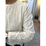 blouse ecrue col rond