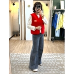 GILET SANS MANCHE MOUMOUTE ROUGE