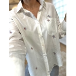 CHEMISE BLANCHE FEMME BRODEE