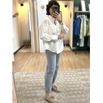 CHEMISE BLANCHE FLEURS BRODEES