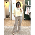pantalon vichy camel