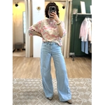 pull fleuri manche 3/4