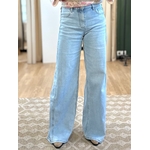 jean wide leg denim clair