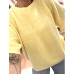 PULL JAUNE MANCHES COURTES