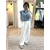 PANTALON BLANC A PINCES