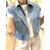 VESTE EN JEAN SANS MANCHE