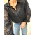 CHEMISE NOIRE PLUMETIS