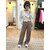 pantalon large taupe