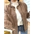 veste marron en jean