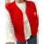 GILET SANS MANCHE ROUGE