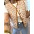 GILET SANS MANCHE IMPRIME FLEURI