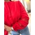 BLOUSE ROUGE FEMME