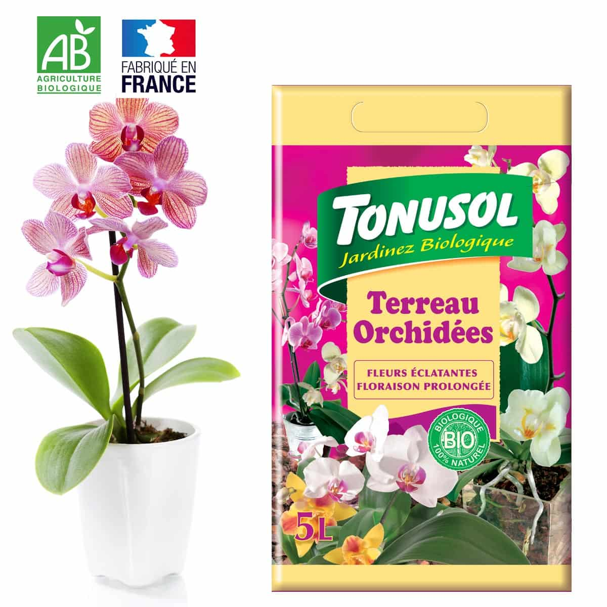 Terreau orchidées Fertiligène 6L