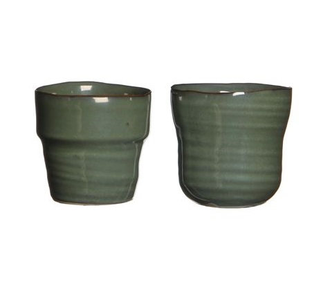 cache pot stef 2 formes vert gris  - La jardinerie de pessicart nice - Livraison a domicile nice 06 plantes vertes terres terreaux jardinage décoration intérieur