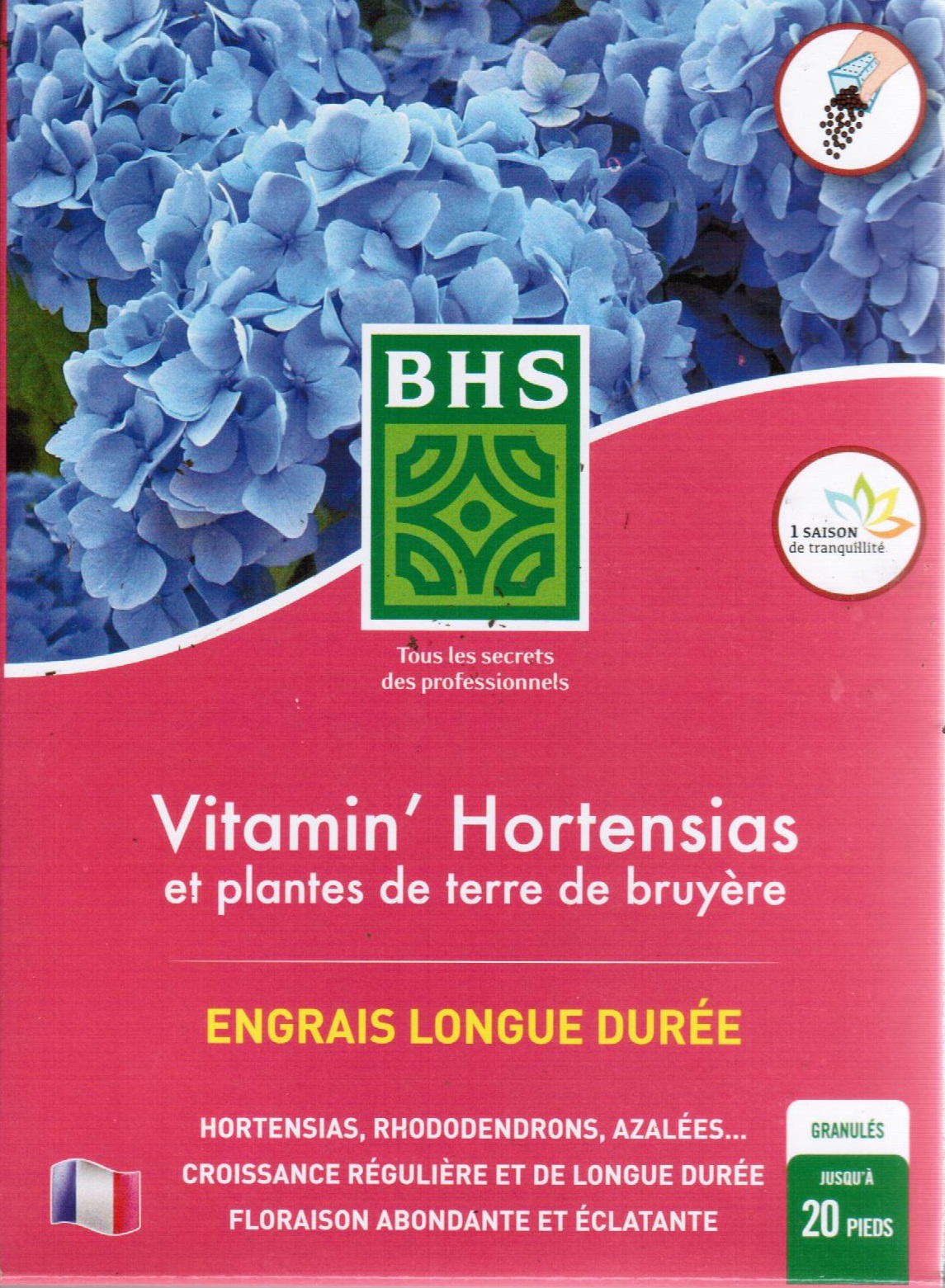 Engrais plantes de terre de bruyère 750g - La Jardinerie de Pessicart Nice 06100