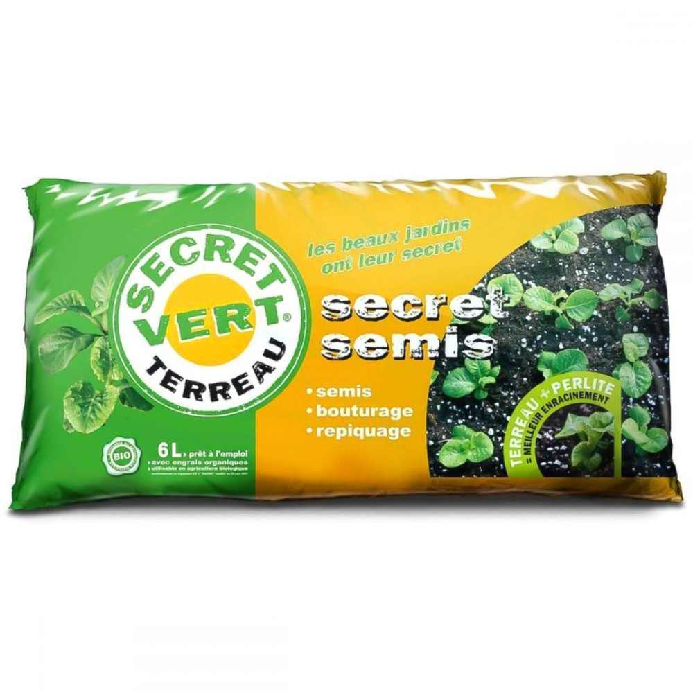 Terreau semis avec perlite 6 litres _ la jardinerie de Pessicart Nice 06100