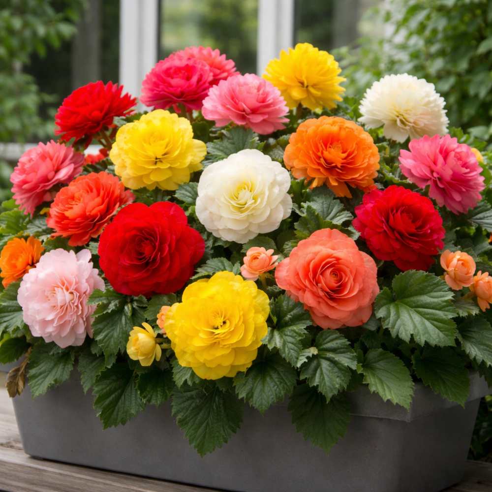 Bégonia tubéreux à grandes fleurs doubles _ la jardinerie de pessicart nice 06 LIVRAISON GRATUITE