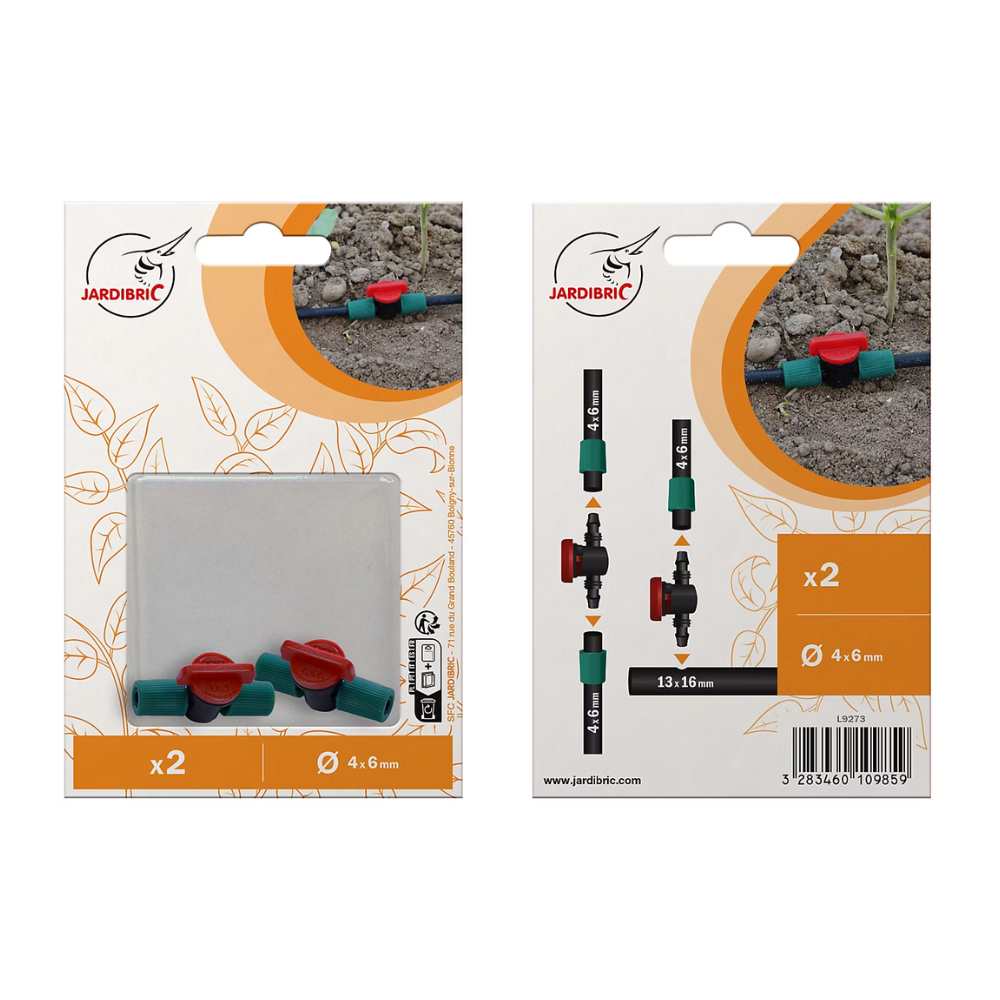 2 vannettes extra Ø 6 mm