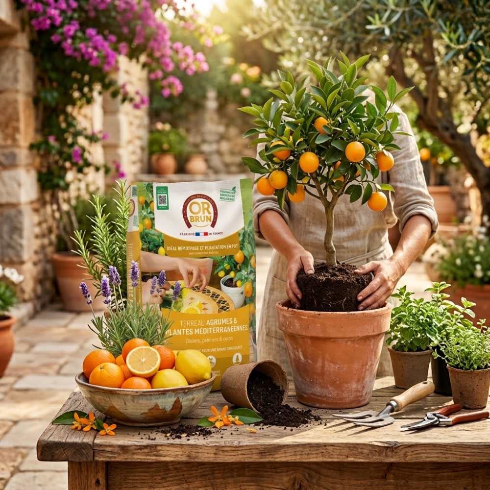 Terreau agrumes et plantes méditerranéennes