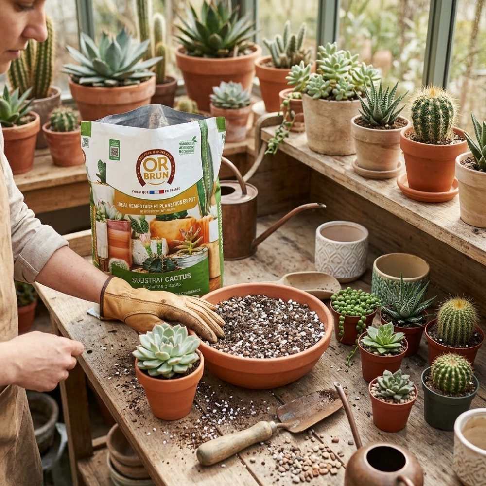 Terreau cactus et succulentes