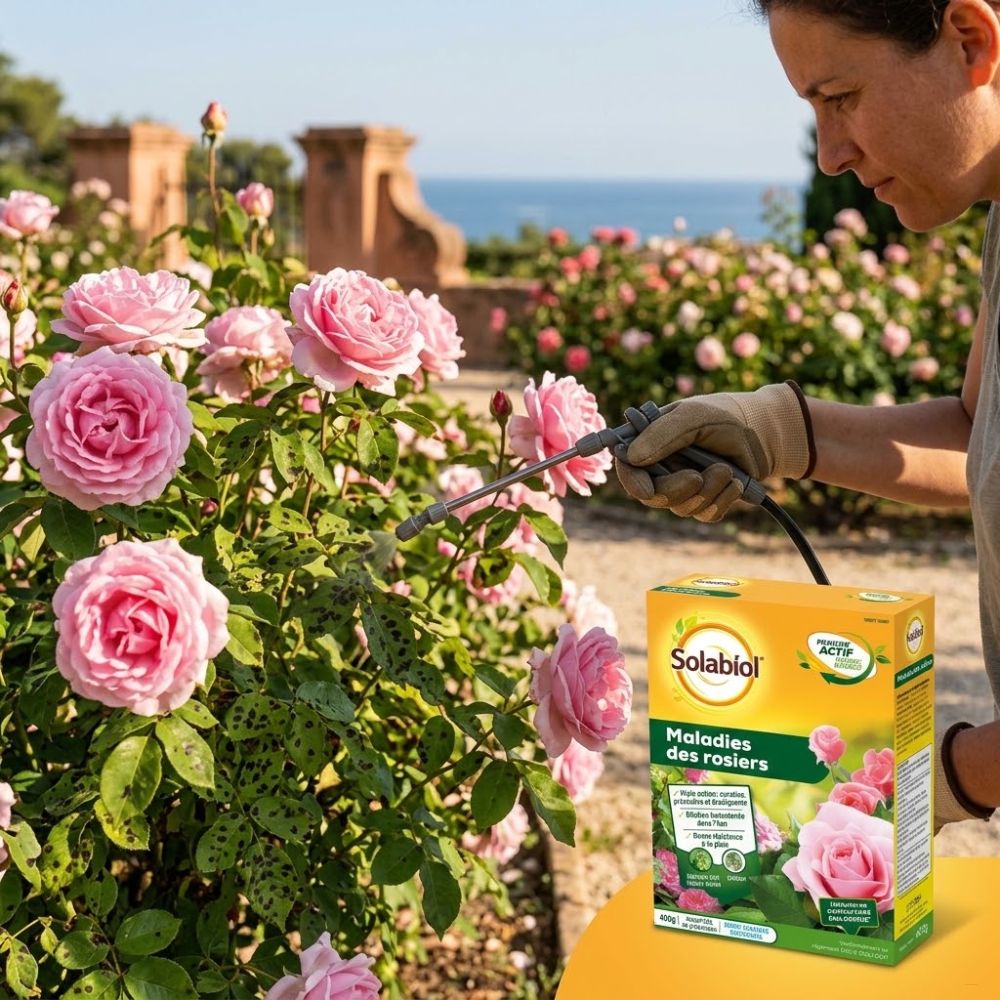 Maladies des Rosiers Solabiol - Fungicide bio au soufre (400 g)