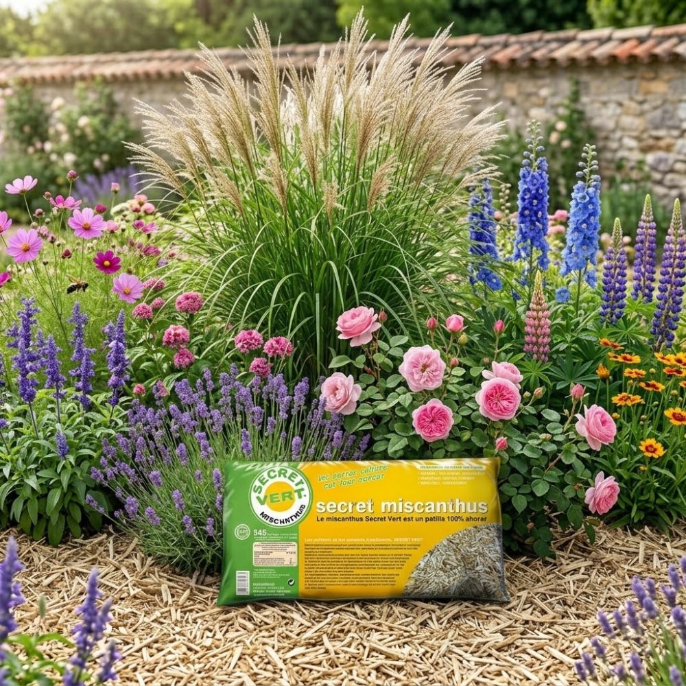 Paille de miscanthus sac de 50 litres pour paillage