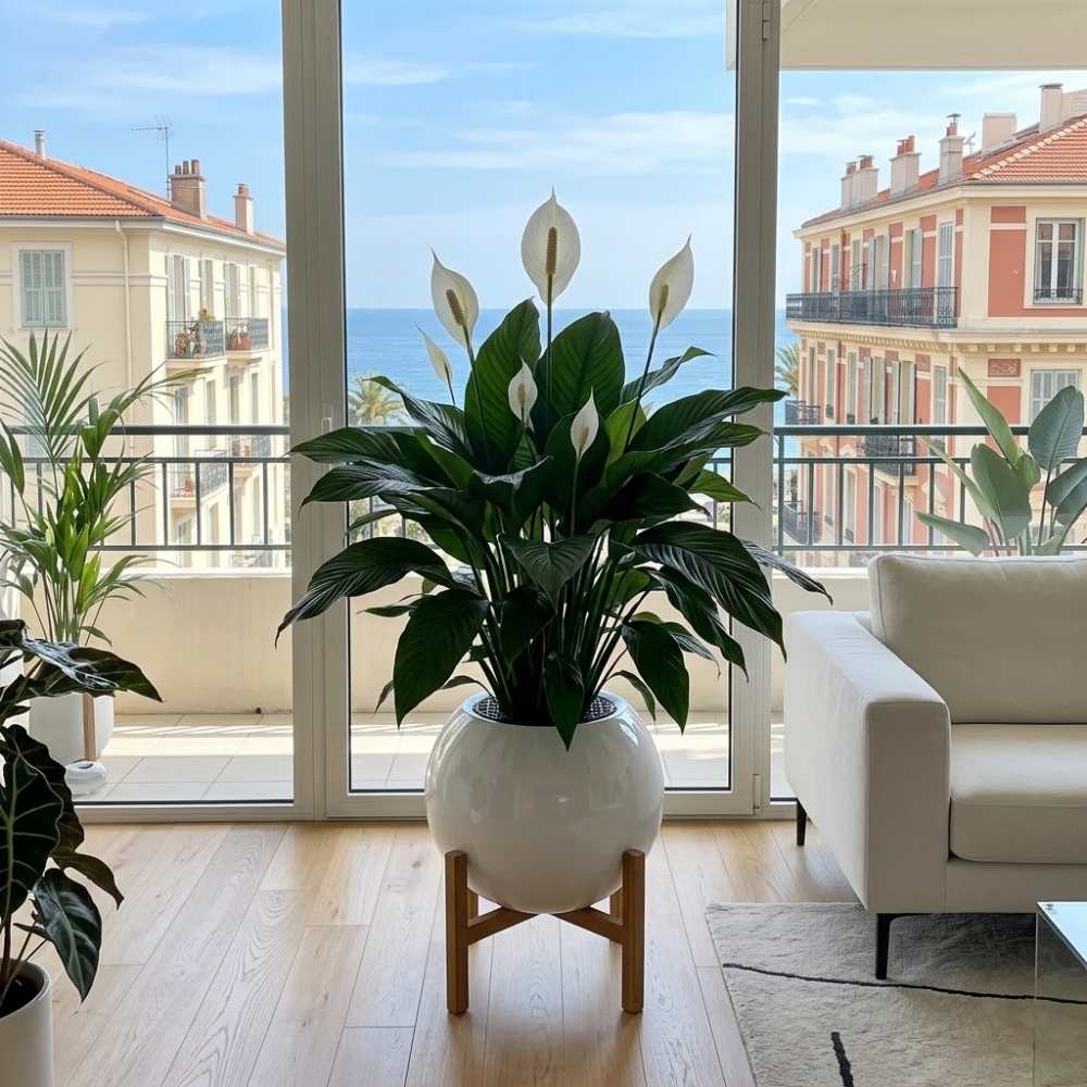 Fleur de lune - Spathiphyllum _la jardinerie de pessicart nice 06 LIVRAISON GRATUITE