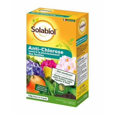 Anti Chlorose Solabiol - Jaunissement des feuilles - la jardinerie de pessicart nice 06