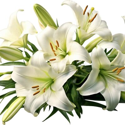 1 Lys Asiatic Blanc_la jardinerie de Pessicart Nice 06100 (1)