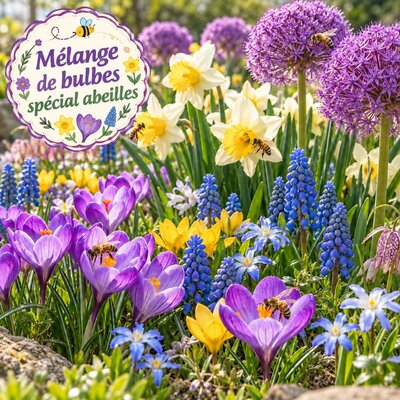 Mélange de bulbes abeilles_la jardinerie de pessicart nice 06 LIVRAISON GRATUITE