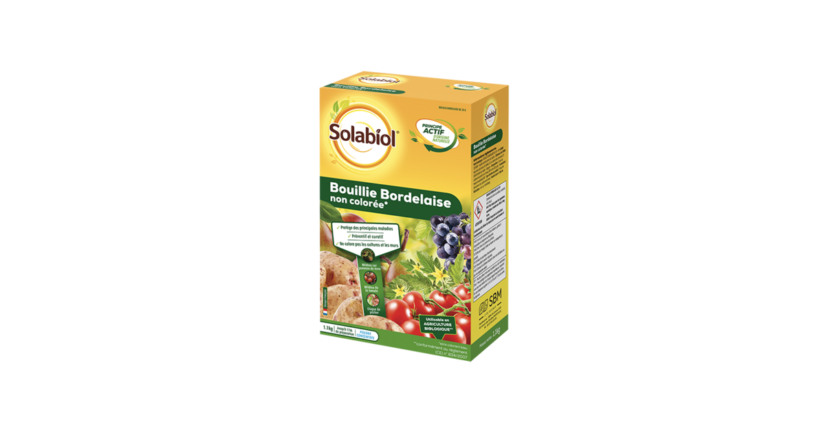 Solabiol SOBB20800X2 Bouillie Bordelaise Lot de 2 x 800g-Traitement