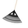 Balai à gazon plastique manche bois 130 cm_la jardinerie de pessicart nice 06 LIVRAISON GRATUITE