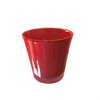 Cache pot rouge- H 14 cm - D 12.5_la jardinerie de pessicart nice 06 LIVRAISON GRATUITE