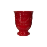 rouge-tomate-vase-d-anduze-emaille-tradition-La Jardinerie de Pessicart 06 Nice