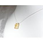 collier pendentif citrine brute naturelle argent gold filled