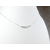 collier barre diamant facetté en goutte sur argent 925