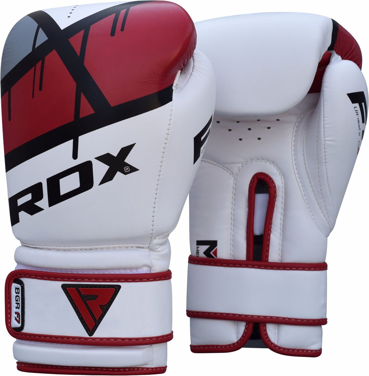 PLASTRON BOXE CUIR ROUGE